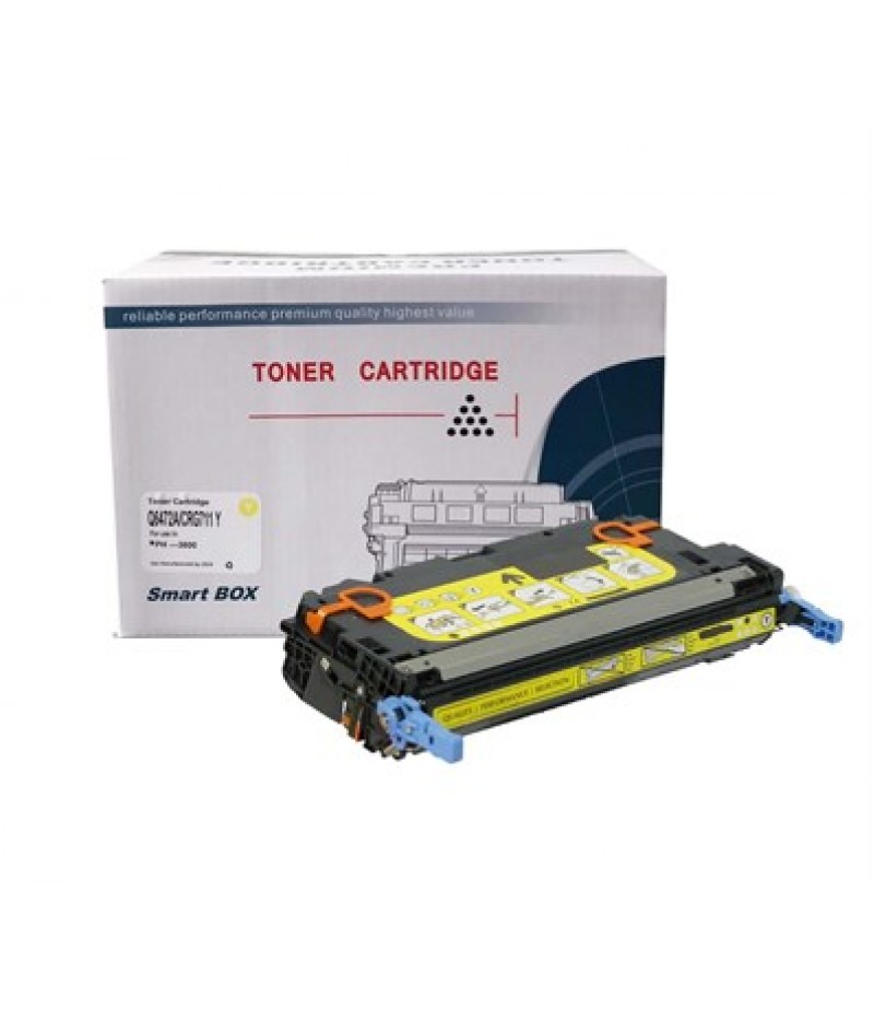 Smartbox 502A-Q6472A-503A-Q7582A-CRG-711 Sarı Muadil Toner